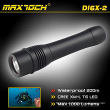 Maxtoch DI6X-2 Impermeable LED antorcha de buceo